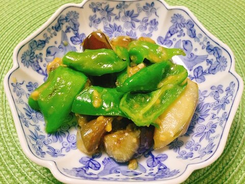 ご飯にぴったり♪なすとピーマン味噌炒め煮✧˖°